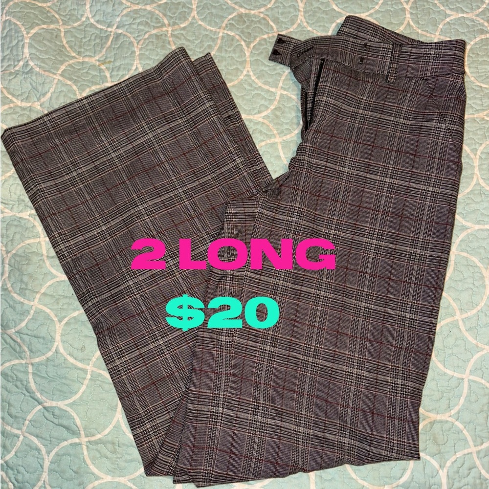 Express Women's Plaid Pants - 2 Long